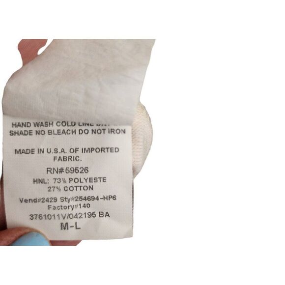 Vintage Y2K Lucky Bathing Swim Suit Cover Up Womens M Green Asian Floral Terry C - Picture 6 of 6